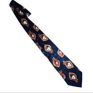 Silk Mickey Mouse blue tie